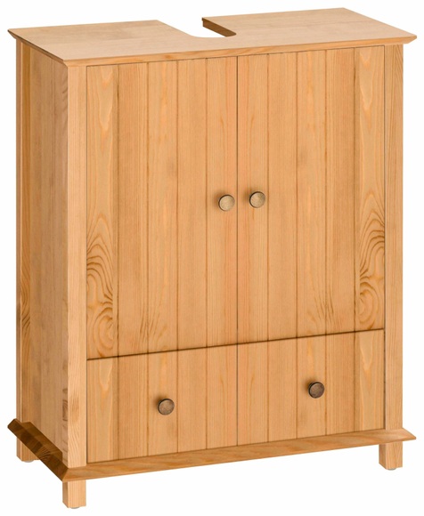 Home affaire Waschbeckenunterschrank »Vili«, Badezimmerschrank, Unterschrank, Badunterschrank, Breite 60 cm, Massivholz