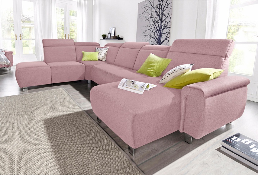 sit&more Wohnlandschaft »Township U-Form« wahlweise mit elektrischer Wallfree-Funktion