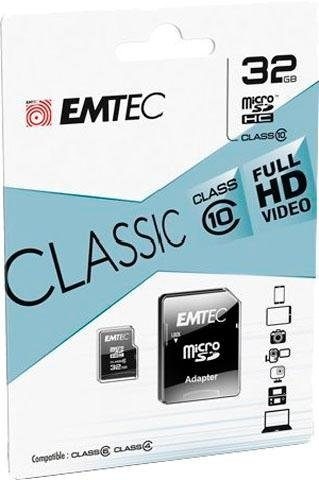 EMTEC MicroSD Classic 32GB inkl. Adapter