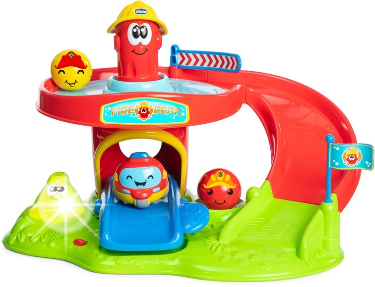 Chicco Lernspielzeug »Rolling Spinner Feuerwehrwache«, mit Licht und Sound