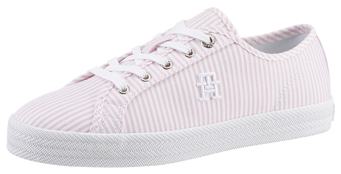 Tommy Hilfiger Sneaker »ESSENTIAL SNEAKER IN SEERSUCKER«, mit TH-Stickerei