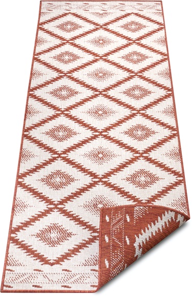 NORTHRUGS Läufer »Malibu«, rechteckig, 5 mm Höhe, In-und Outdoor geeignet, Wohnzimmer, Balkon, Terrasse, Garten, Robust, Pflegeleicht, Flachgewebe, Wendbar