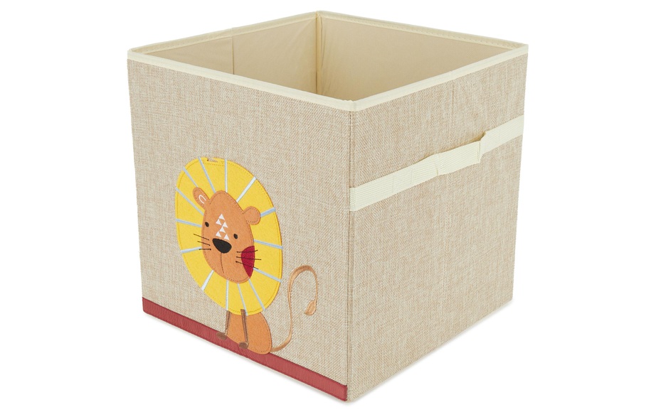 bieco Staubox Löwe, Natur 32 cm