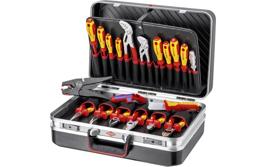 Knipex 00 21 20 Elektriker Werkzeugkoffer bestückt 20teilig (B x H x T) 480 x 175 x 370 mm