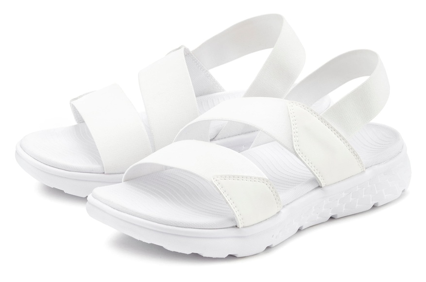 Vivance Sandale, Sandalette, Sommerschuh mit leichter Sohle & elastischen Riemen VEGAN