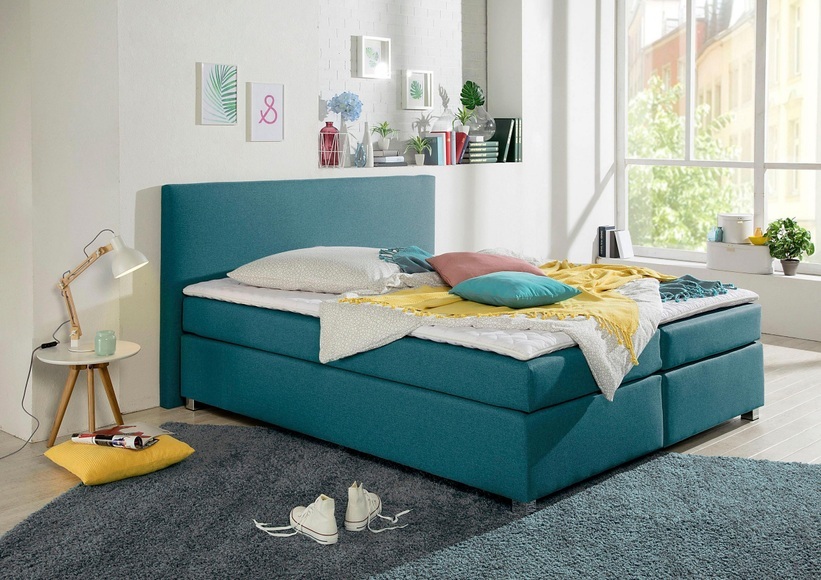 INOSIGN Boxspringbett »Eliana«, inkl. Topper, in 4 Breiten, 3 Matratzenarten und 2 Härtegraden