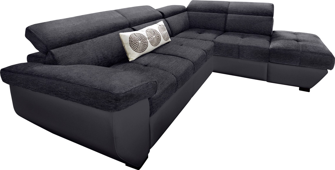 COTTA Ecksofa, inklusive Kopfteilverstellung, wahlweise mit Bettfunktion + Bettkasten