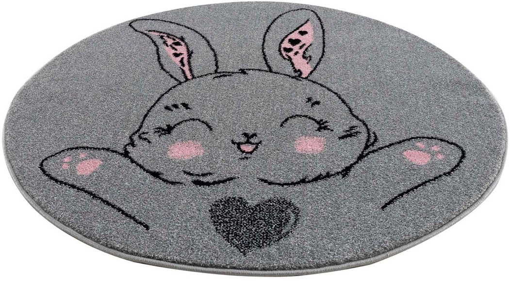 Carpet City Kinderteppich »Savanna 9379«, rund, 11 mm Höhe, Kurzflorteppich für alle Räume