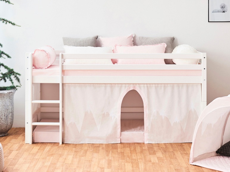 Hoppekids Hochbett »Winter Wonderland«, (Set), umbaubar in ein Einzelbett