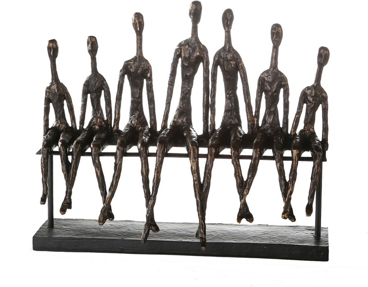 Skulptur Community Bronce H: 35 cm