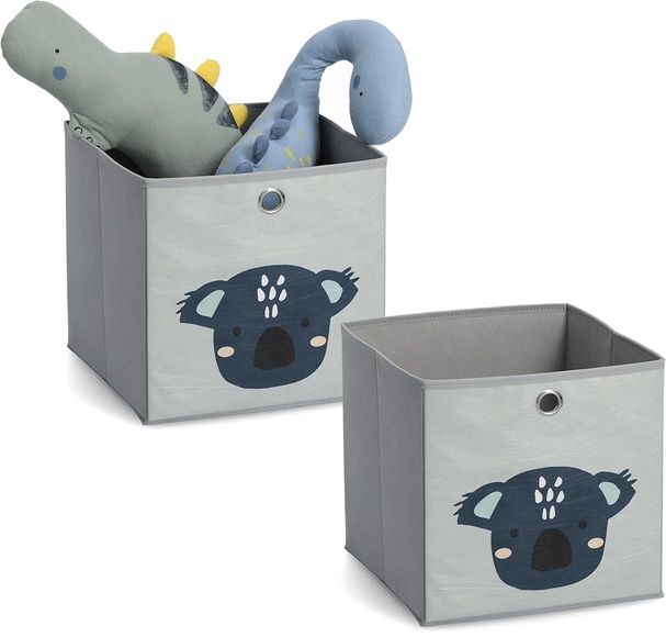 Zeller Present Organizer »Koala«, (Set, 2 St.), Aufbewahrungsbox, flach zusammenfaltbar, Vlies