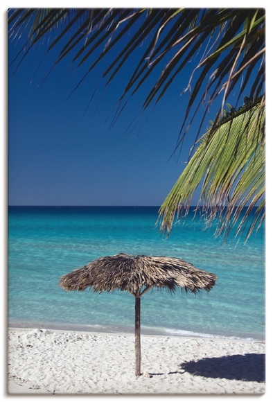 Artland Wandbild »Sonnenschirm am Strand«