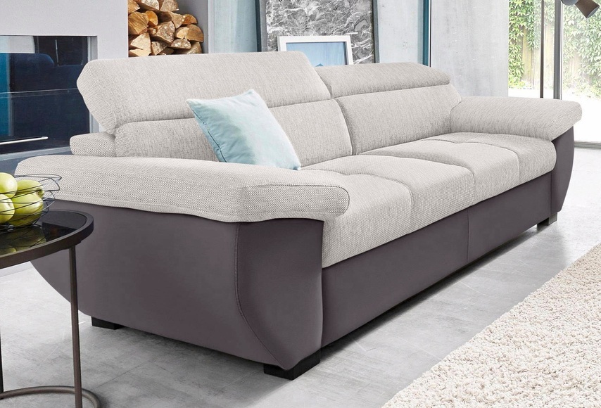 COTTA Polstergarnitur »Speedway«, (Set), Set: bestehend aus 2,5-Sitzer Sofa und Hocker, 2,5-Sitzer