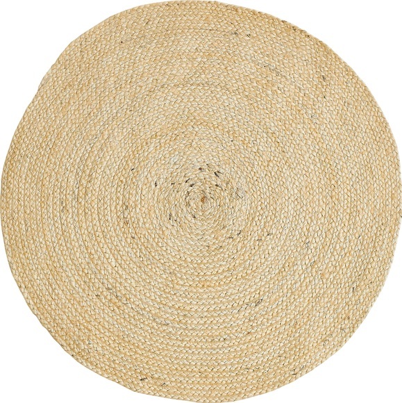 Home affaire Teppich »Ibiza«, rund, 7 mm Höhe, Jute-Teppich, Wendeteppich, handgewebt, Naturfaser, Boho-Stil