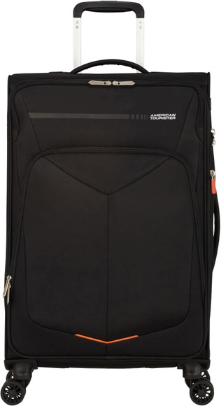 American Tourister Weichschalenkoffer, Spinner Unisex Schwarz matt 67 CM