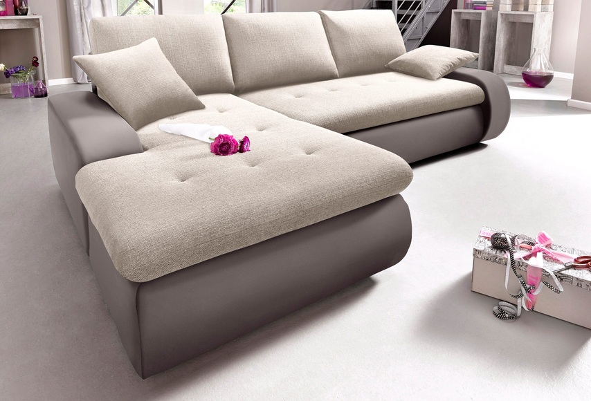 TRENDMANUFAKTUR Ecksofa, wahlweise XL oder XXL