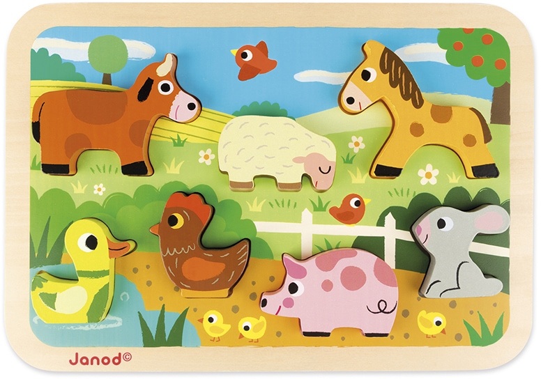 JANOD Puzzle stark Bauernhof