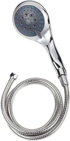 Eisl Handbrause »Welly«, (Set), Duschkopf mit Schlauch und 5 Funktionen, Chrom
