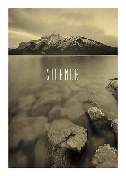 Komar Poster »Word Lake Silence Sand«
