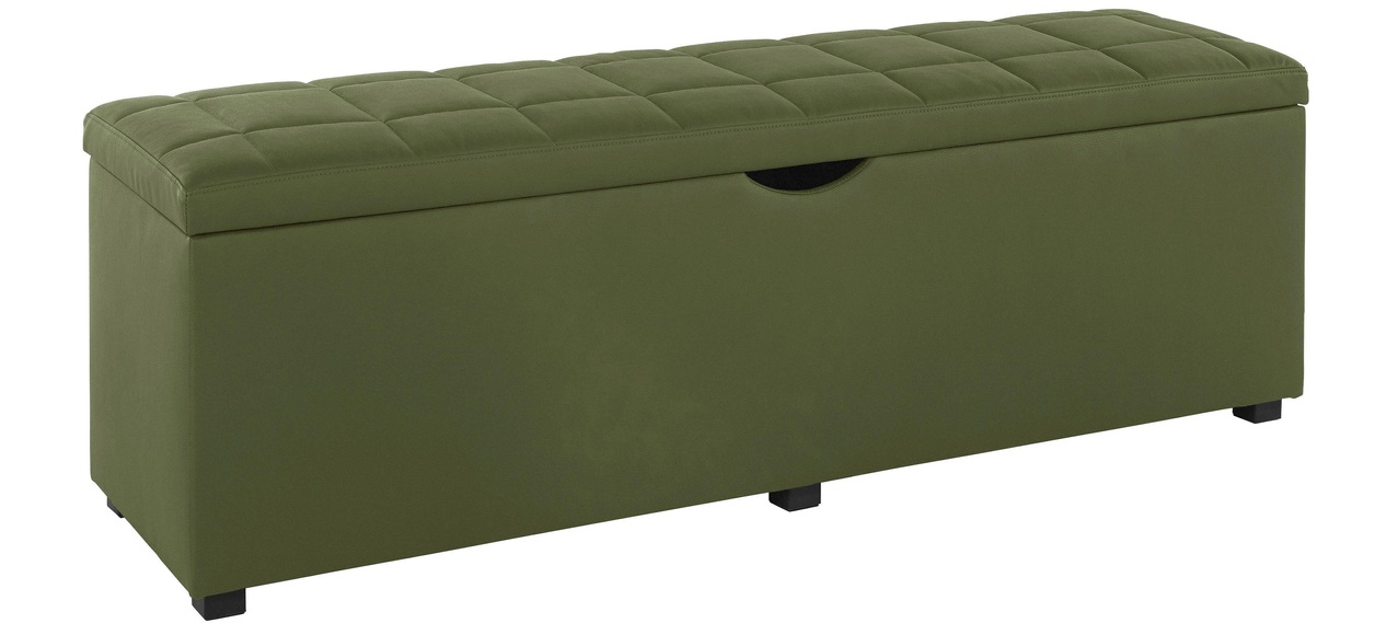 Places of Style Hockerbank »Checked«, mit Stauraum, Breite 120 cm und 160 cm, auch als Garderobenbank oder Bettbank geeignet