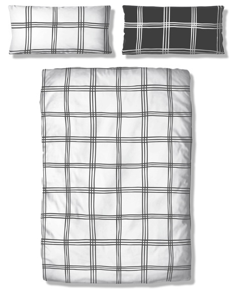 my home Wendebettwäsche »Karo«, (2 tlg.), Bettwäsche in Karo-Design, sportliche Bettwäsche, Kinder & Erwachsene