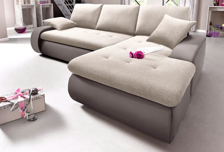 TRENDMANUFAKTUR Ecksofa, wahlweise XL oder XXL