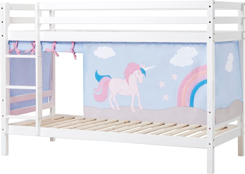 Hoppekids Etagenbett, Liegefläche 90x200 cm, mit Textilset und wahlweise mit Matratze