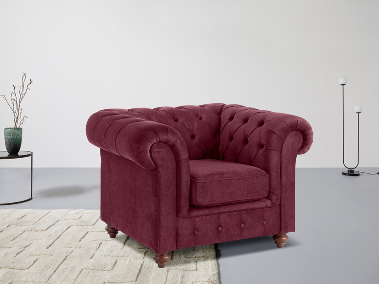 Premium collection by Home affaire Sessel »Chesterfield«, mit Knopfheftung, auch in Leder