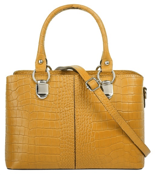 Cluty Umhängetasche, (1 tlg.), echt Leder, Made in Italy