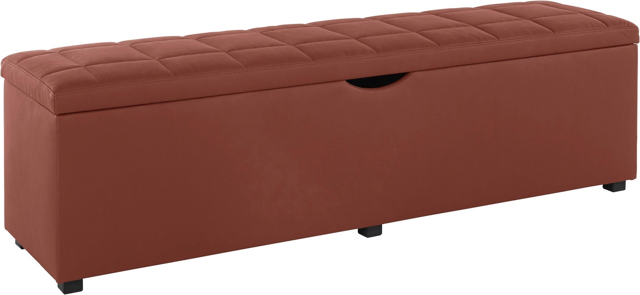 Places of Style Hockerbank »Checked«, mit Stauraum, Breite 120 cm und 160 cm, auch als Garderobenbank oder Bettbank geeignet