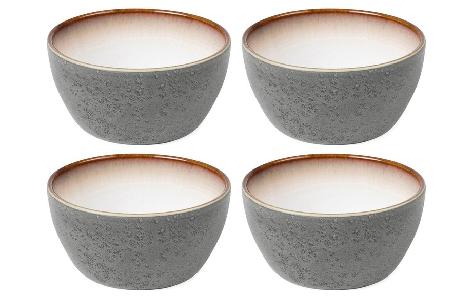 Bitz - Snackschale Ø 12 cm 4 Stück, Crème; Grau