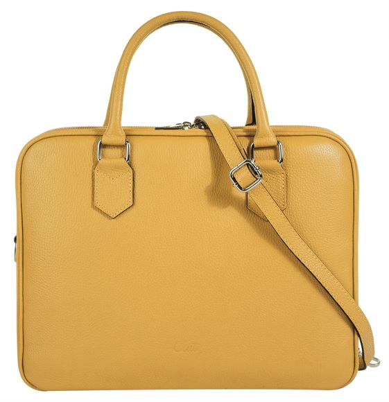 Cluty Aktentasche, echt Leder, Made in Italy