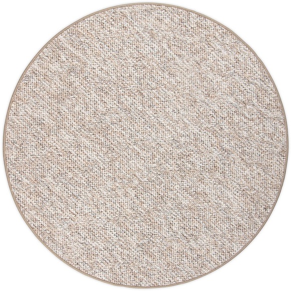 Living Line Teppich »Primus«, rund, 8 mm Höhe, melierte Schlinge, Berber Optik, ideal im Wohnzimmer & Schlafzimmer