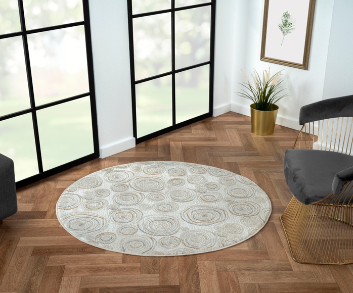 Myflair Möbel & Accessoires Teppich »My Style«, rund, Kurzflor, Scandi-Design, besonders weich durch Microfaser