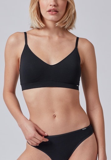 Bustier Mit Träger Damen Schwarz 36