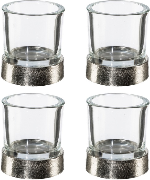 Creativ home Windlicht, aus Glas und Aluminium