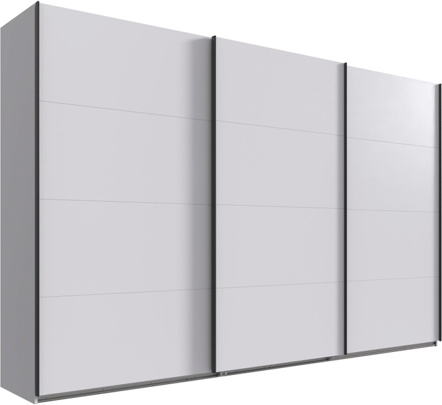 Wimex Kleiderschrank »Mugano, Made in Germany, Lieferung bis in Deine Etage und Stellort«, (wähle Deine Ausstattung: Basic oder Premium!), 3 Schwebetüren, grosse Grössen, mit oder ohne Spiegel, Metallgriffe