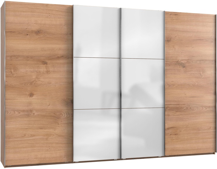 Fresh To Go Schwebetürenschrank »Level«, mit Glastüren und Synchronöffnung