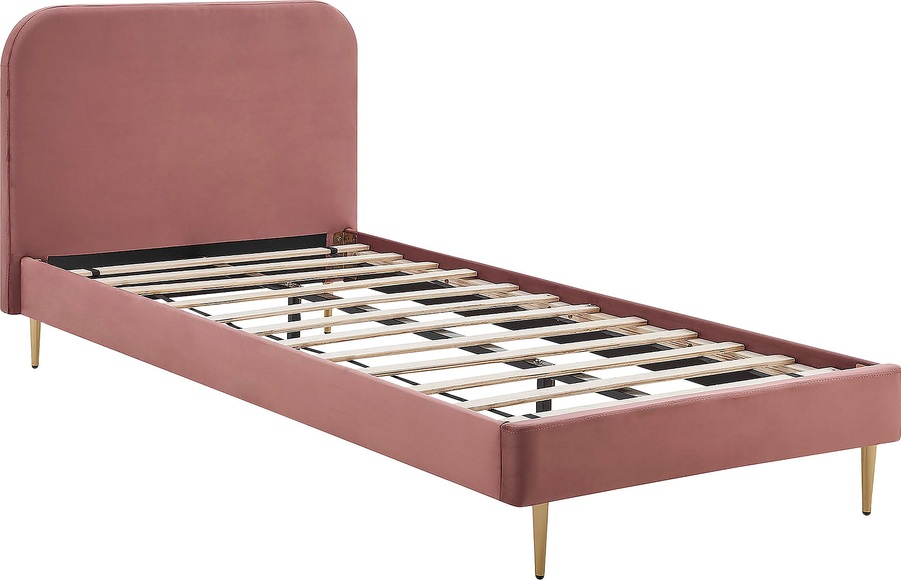 SalesFever Polsterbett, Beine Chrom goldfarben