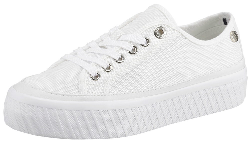 Tommy Hilfiger Plateausneaker »PLATFORM VULCANIZED SNEAKER«, mit Logo an der Ferse
