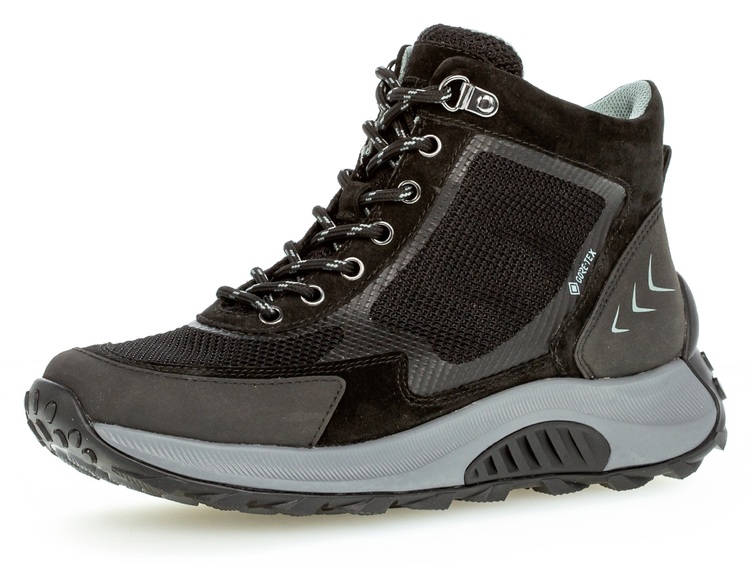 - Leder Wandersneaker Damen Schwarz 39