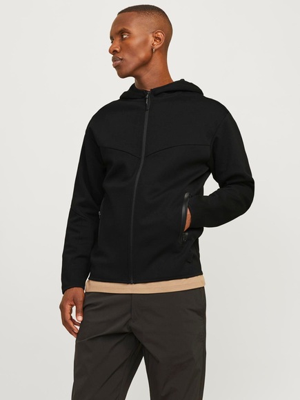 Jack & Jones Fusion Kapuzensweatjacke | Black | Herren | S