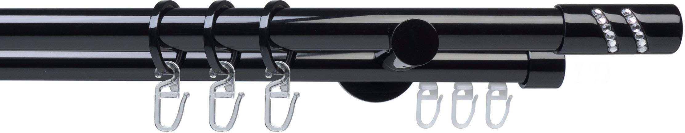 Gardinenstange, »Fertigstilgarnitur 20 mm Piano Boston«, Liedeco, Fixmass