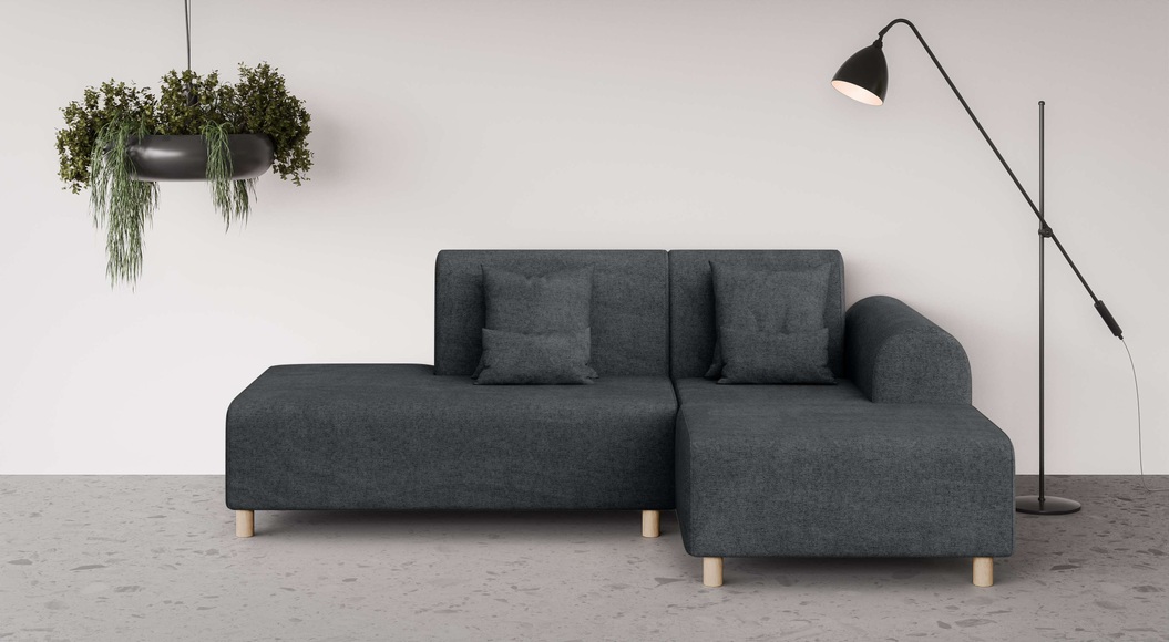 INOSIGN Ecksofa »Suyala«, L-Form mit Hocker