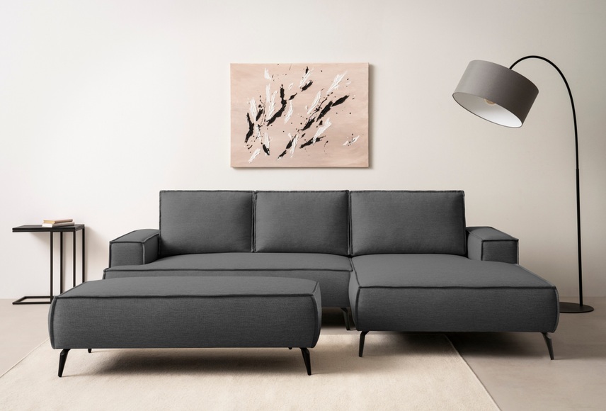 andas Sitzgruppe »TVINNU, Polsterecke L-Form, Schlaffunktion, mit Hocker« Set, 2 Stk. tlg. Set, stellbar zum Schlafsofa (Krokodilverbinder)