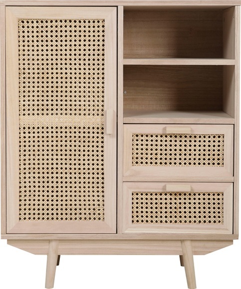 Sideboard Rattangeflecht 70x36x85 natur