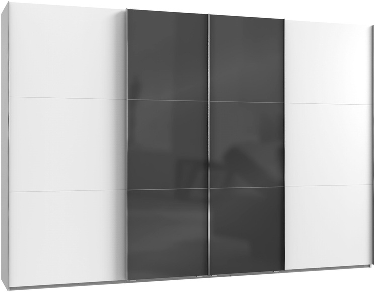 Fresh To Go Schwebetürenschrank »Level«, mit Glastüren und Synchronöffnung