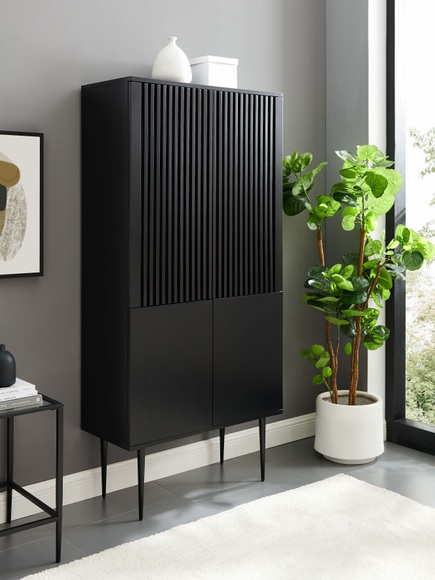 Places of Style Highboard »Saltaire«, In modernem Design, Ganzmetall-Scharniere