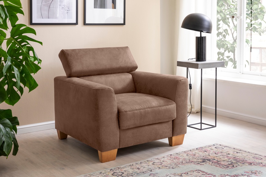 Home affaire Sessel »Steve Premium«, mit Kopfteilverstellung