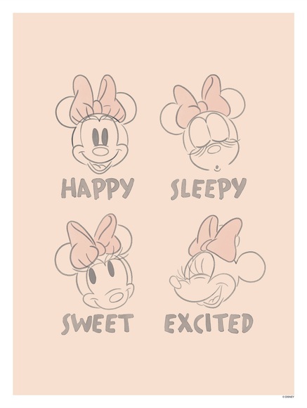 Komar Poster »Minnie Pink Emotions«, (1 St.)